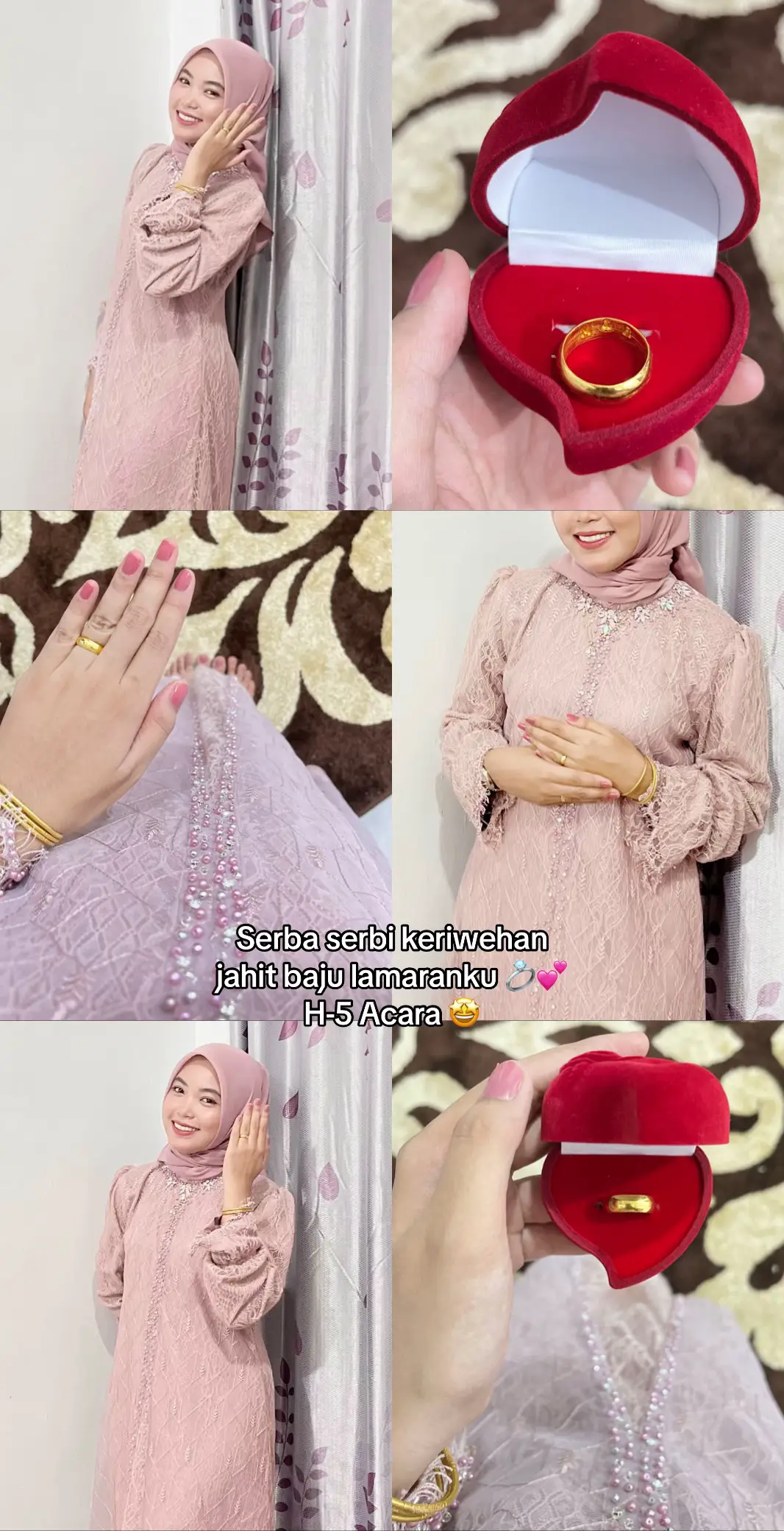 Engagement preparation jahit baju lamaran sendiri 💕🥰 #fyp #fypシ #lamaran #lamaranmoment #engagement 