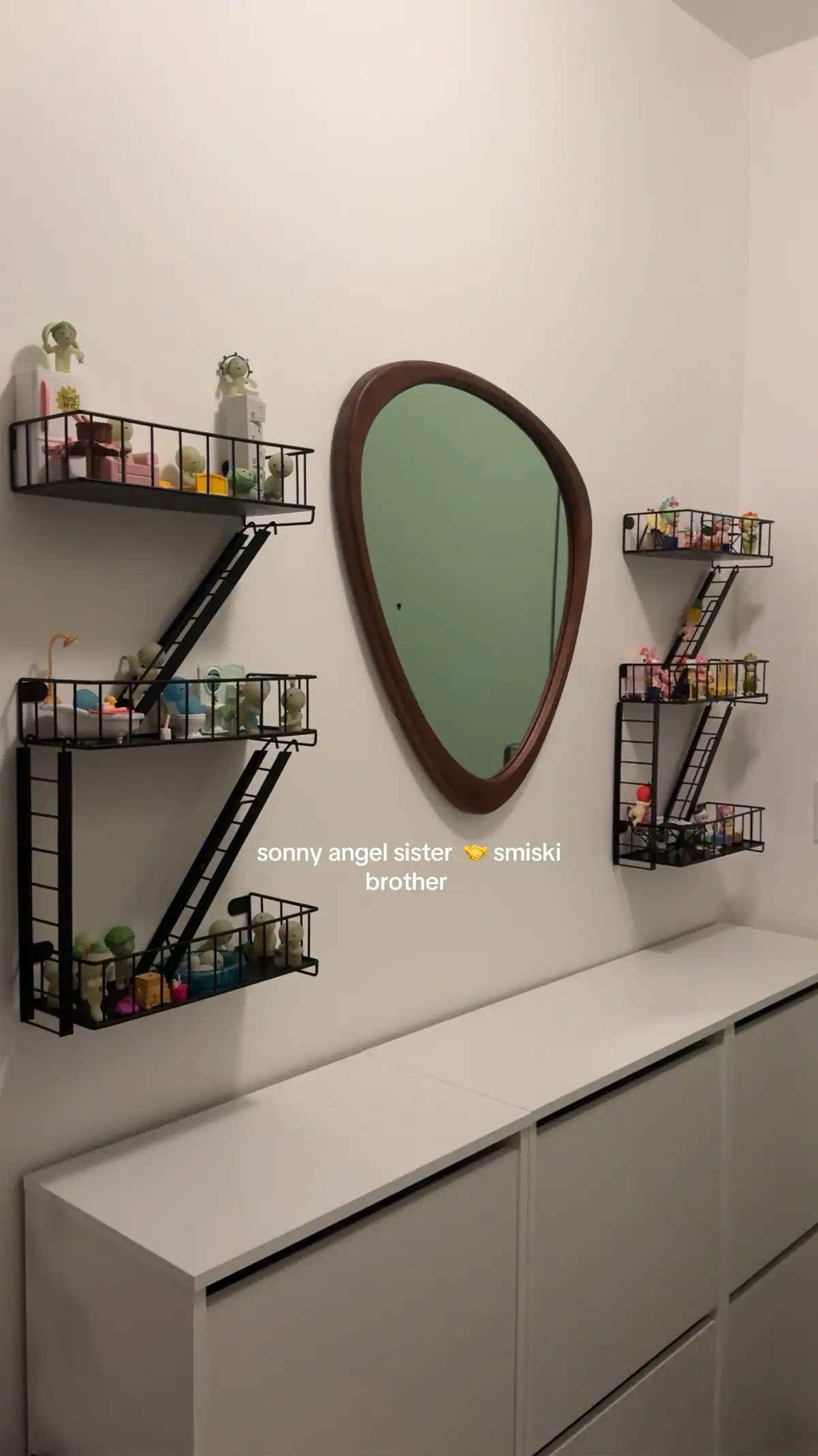 SO CUTE 😭 shelves linked in my bio! #sonnyangel #sonnyangeltok #sonnyangelcollection #smiski #smiskifigures #smiskicollection #blindbox #homedecor #amazonfinds #amazonhome 