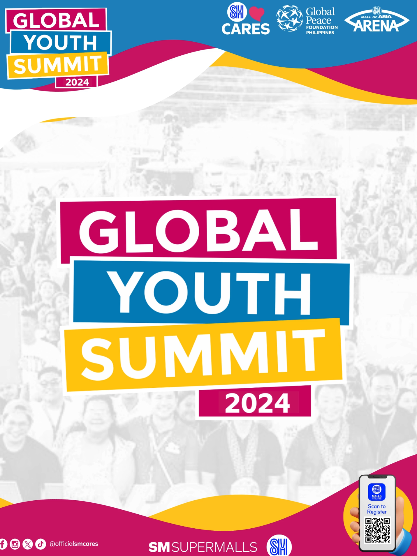 Are you excited? Don't miss out the #GlobalYouthSummit2024 ka-aweSM! Check out our speakers and our performers! #GYS2024  Passionate about advocacy or eager to engage in community building and local organizations? Swipe now to claim your Event Pass for #GYS2024 the Biggest Youth Gathering in the Philippines! Join us at SM Mall of Asia Arena on August 27, 2024. See you there, Global Youth! @hori7onofficial @clfrnia_maki @lme85 @abigailfmarquez @lyqamaravilla @steeevedailisan