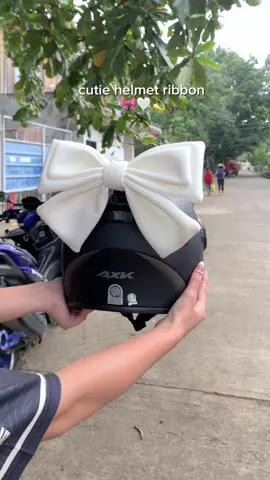 ang ganda🎀  #helmetbow #bowhelmetaccessories #helmetdecoration #ribbonhelmet #trending #foryou #viral 