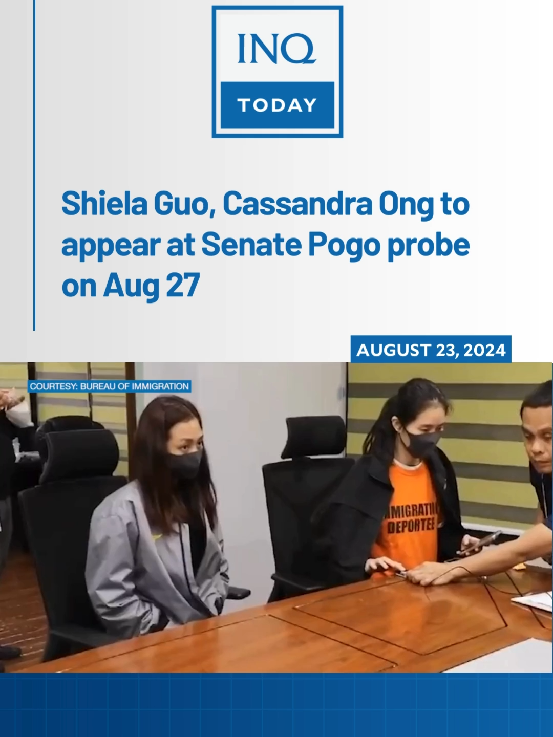 Shiela Guo and Cassandra Li Ong will appear at a public inquiry of the Senate on Philippine offshore gaming operators on August 27. #TikTokNews #SocialNews #NewsPH #inquirerdotnet