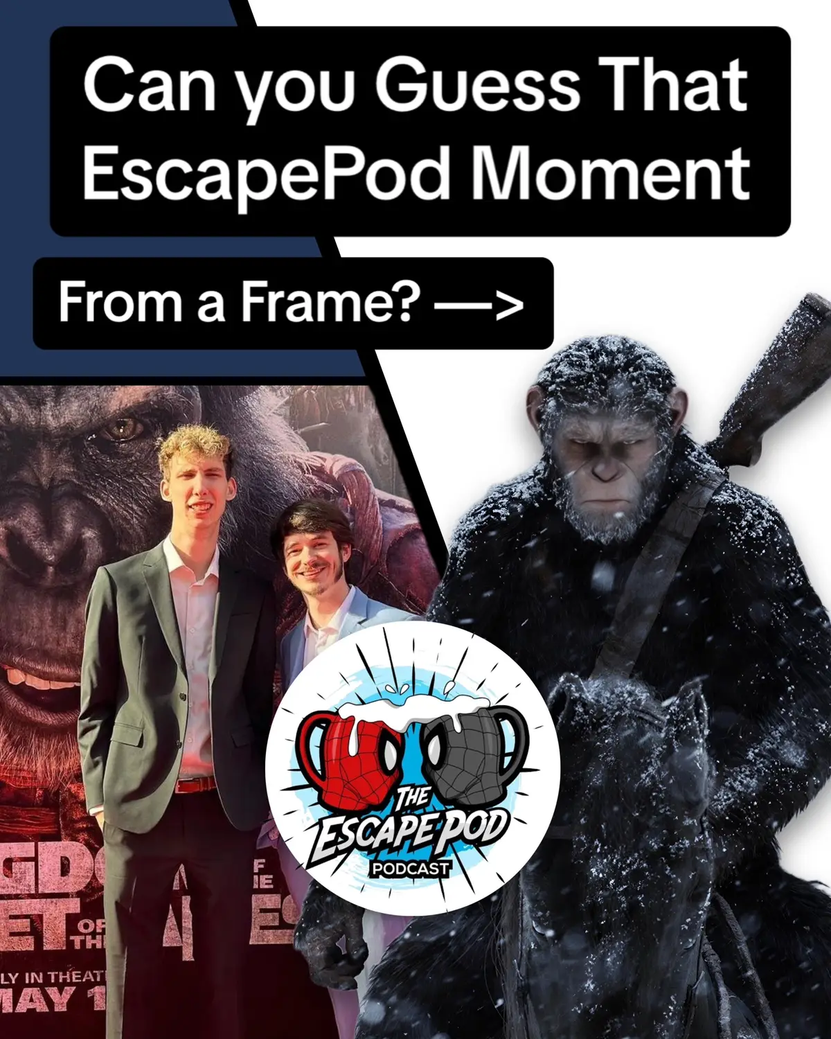 @The Escape Pod Podcast @Wafellow #planetoftheapes #koba #caesar #no #theescapepodpodcast #podcast #podcastclips #fypgakni #funnyvideos #fypシ゚viral #fypage #typage #xycbza #xyczba #funny #games #gameshow #slideshows #typage #yp #theescapepodpodcast 