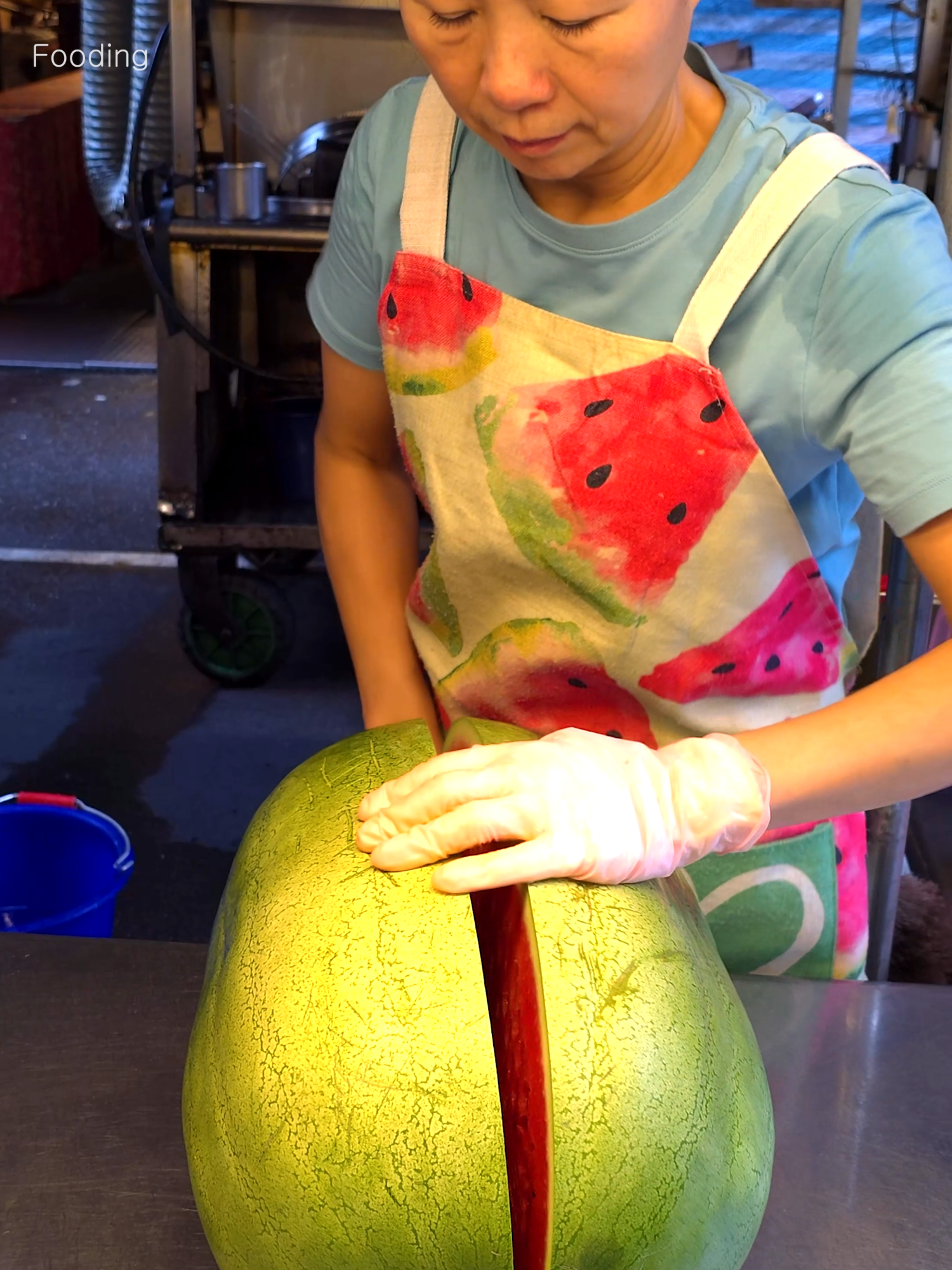 Giant Fruit!!! Taiwanese Giant Watermelon Cutting Skills  #viral #fyp #fooding #taiwan