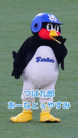 つば九郎　TUBEの『あー夏休み』を熱唱も、サビのいいところでストップ！！#つば九郎 #swallows #tube #あー夏休み 