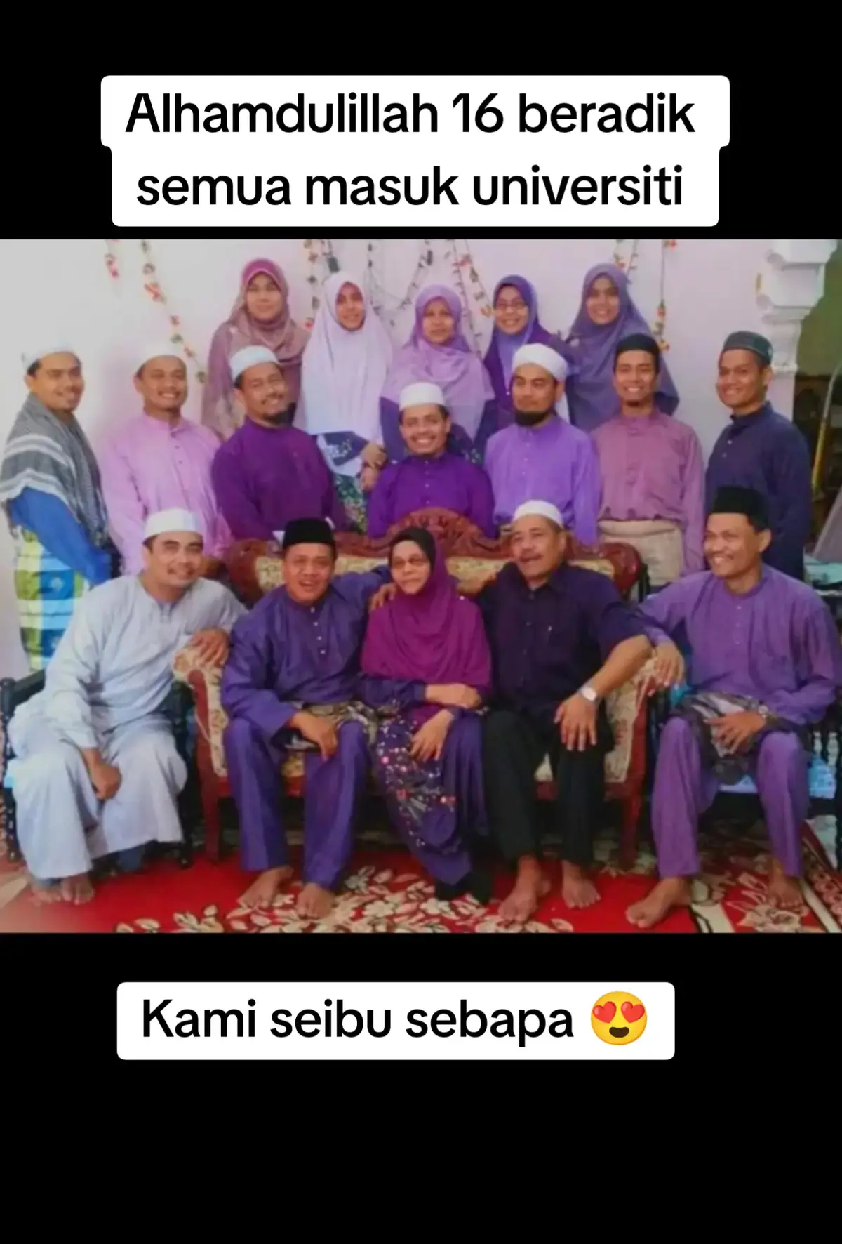 Saya ada 16 adik beradik seibu sebapa.  1 hingga 11 semua lelaki. 12 hingga 16 semua perempuan.   Pada tahun 1991, masa mak mengandung anak ke16 ayah diserang stroke dan lumpuh. Hilang sumber pendapatan. Tiada simpanan sebab hidup cukup-cukup makan je.  Alhamdulillah pihak masjid bagi wang ehsan setiap bulan hanya rm150. Mak besarkan kami dan dalam masa yg sama uruskan ayah yg lumpuh dengan seratus lima puluh tu. Macam mana boleh survive? Ni semua urusan Allah..semua rezeki dari Allah Allah bagi rezeki kepada anak-anak dalam bentuk kesedaran untuk berdikari. Walaupun masih sekolah rendah kami dah mula cari duit sendiri. Jadi buruh sementara, kutip botol dan tin aluminium untuk dijual, bercucuk tanam dan lain-lain. Pada tahun 2001, ketika tingkatan 4, saya masih kutip kayu api untuk masak. Ada berlaku kecederaan ketika sedang memotong kayu, parang terkena kat tangan. Ada kesan parut di tangan kiri.  Makanan kami juga tidak semewah orang lain. Makan nasi tanpa lauk sudah jadi kebiasaan. Sekadar nasi campur air, garam dan sedikit gula sudah memadai.  Nasib baik di sekolah ada Rancangan Makanan Tambahan RMT, dapatlah kami rasa makan yang sedap secara berterusan. Walau keadaan hidup begitu susah, tidak pernah sekalipun mak berhenti berjuang mahupun mengaku kalah dalam membesarkan anak-anaknya. Mak juga tidak berkeluh-kesah di hadapan anak-anak, biarpun beberapa kali saya melihat mak menangis mungkin kerana terlalu berat menanggung keperitan hidup. Kami anak-anak yang masih kecil ketika itu hanya boleh menahan sedih melihat keadaan emak. Ketika itu memang tidak banyak yang boleh kami bantu, malah untuk angkat ayah yang lumpuh untuk dimandikan pun susah.  Saya banyak kali menangis sebab melihat ayah yang makin lemah dan kudis di badannya makin besar disebabkan terlalu lama baring..sangat meruntun jiwa.  Nasib baik abang-abang di sekolah menengah banyak tolong dengan penuh kesabaran tetapi apabila mereka masuk universiti, tinggal kami yang kecil-kecil sahaja di rumah. Sehingga tahun 2001, kami masih memasak menggunakan dapur kayu api. Bukan tidak ada dapur gas tetapi mahu menjimatkan wang daripada membeli gas.  Kalau bekalan kayu api berkurang, kami adik beradik akan masuk hutan mencari kayu api. Ketika itu tiada lagi orang kampung yang mengutip kayu api, hanya keluarga kami sahaja. Mak pula pegang prinsip tidak akan hutang duit orang. Hidup dengan sekadar apa yang ada. Alhamdulillah, beban emak sedikit ringan apabila abang-abang di universiti mengirim duit biasiswa masing-masing untuk adik-adik di kampung.  Pernah abang saya cerita, dia sanggup ikat perut semata-mata untuk hantar duit ke kampung. Sepanjang ingatan saya, semasa ayah masih hidup dan sihat, dia tidak pernah bertanya tentang pencapaian pelajaran anak-anak, tapi ayah selalu tanya tentang solat di masjid atau tak.  Arwah ayah selalu pesan, 