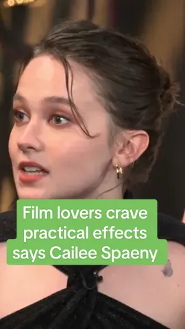 Film lovers crave practical effects says Cailee Spaeny 👽 #AlienRomulus #Alien #AlienMovies #FedeAlvarez #Collider