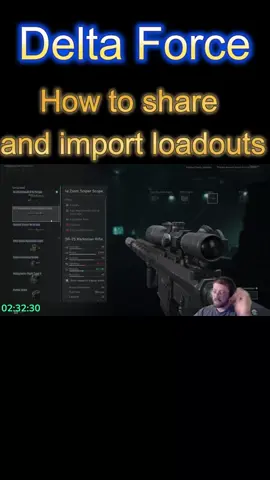 How to share and Import Loadouts in #deltaforce #game #tutorial #Twitch #streamer