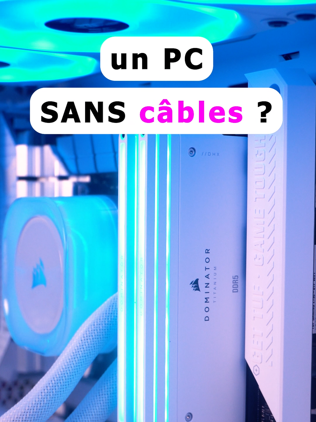 On aime tellement cette config qu'on vous en fait un show off ! 🤩 Ça vous donne envie d'un PC sans câbles apparents ? (nous oui 😅) #pcgaming #pcgamer #infomax #pc #icuelink