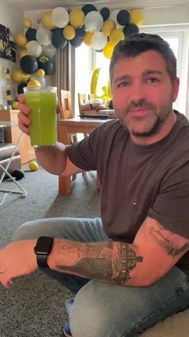 I think being able to hear Creamfields from our house has got Mark in the mood for a tipple! #creamfields #green #drink #cocktails #fyp #thewallaces 