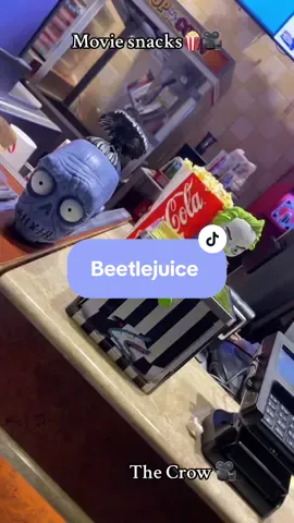 Time to watch #thecrow  so i had to get these #beetlejuice items 🤣 @Beetlejuice @Cinemark #thecrow #movieday #billskarsgård #beetlejuice #beetlejuicetiktok 
