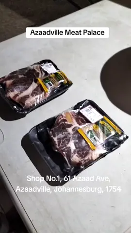Azaadville Meat Palace , Nabeel you are a boss jazakallah for these beautiful Rib Eye steaks of Angus beef Shop No.1, 61 Azaad Ave, Azaadville, Johannesburg, 1754 #SAMA28 #teachyoursons #sisindesurvivalskills #fishingfanatix #willowexpress #ampbutchery #azaadvillemeatpalace 
