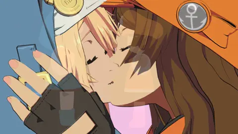 GIRLS KISSING RAHHHHHH #mayburi #mayguiltygear #bridgetguiltygear #guiltygearstrive 