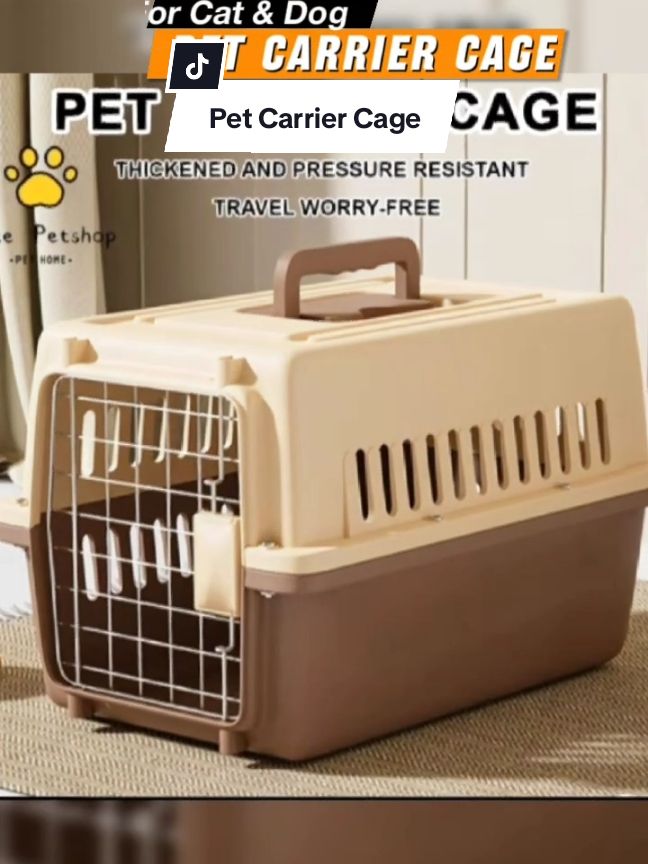 🐾  Safe, secure, and comfy! This airline-approved carrier makes every trip a breeze👍 Pet Carrier Cage #fyp #fypシ #foryou #foryoupage  #petcarrier #furbabies #petcage #travelwithpets 