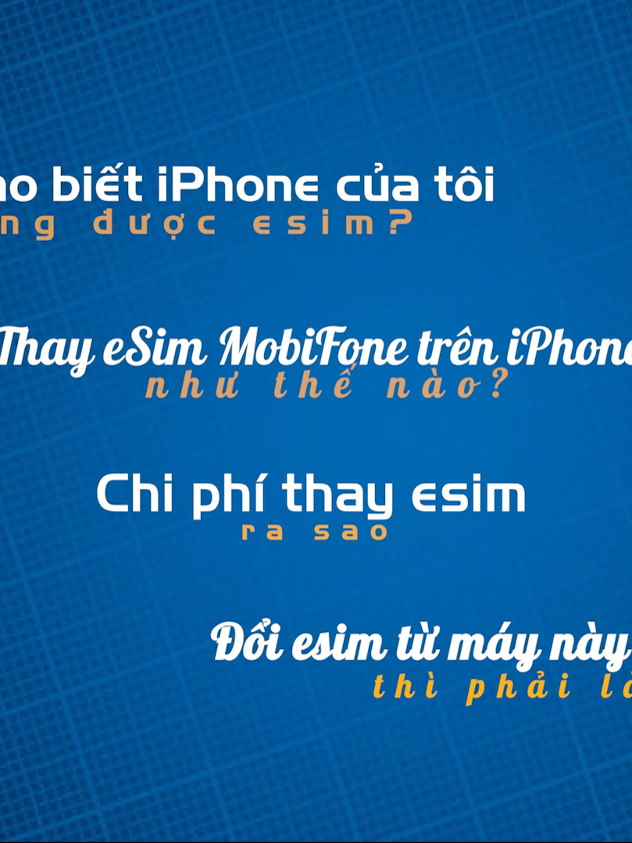 Thay esim MobiFone tại nhà trên dòng điện thoại iPhone #thayesim #đổiesim  #mymobifone #esimmobifone #esim mobiphone