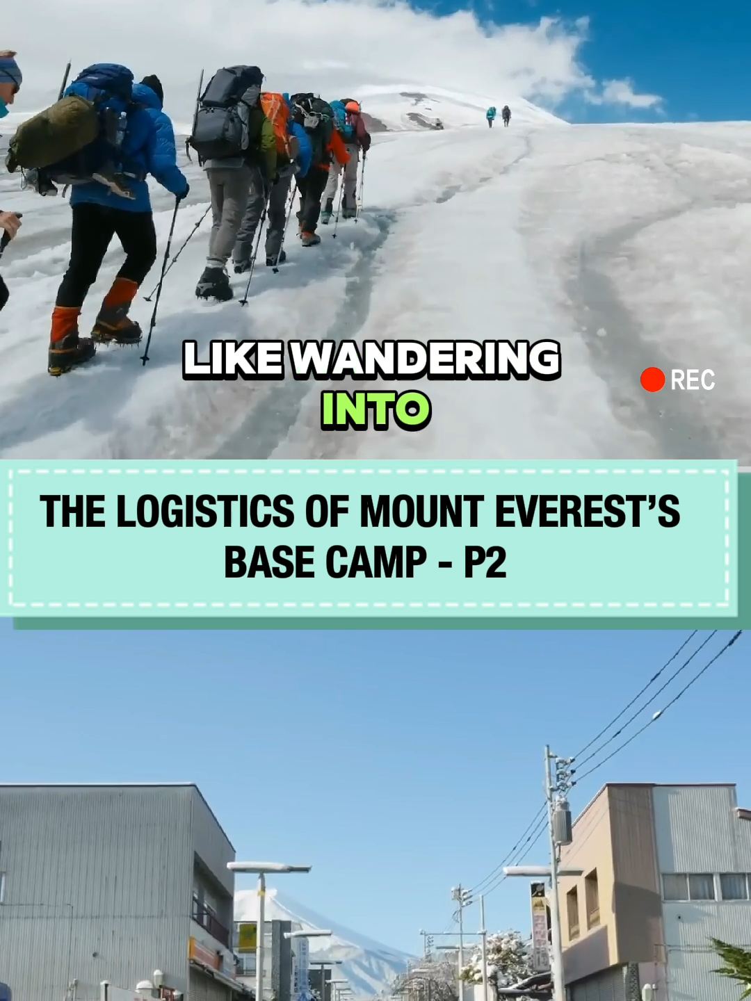 The Logistics of Mount Everest’s Base Camp - Cre: Half as Interesting #interesting #facts #unknown #learnontiktok #keeptiktok