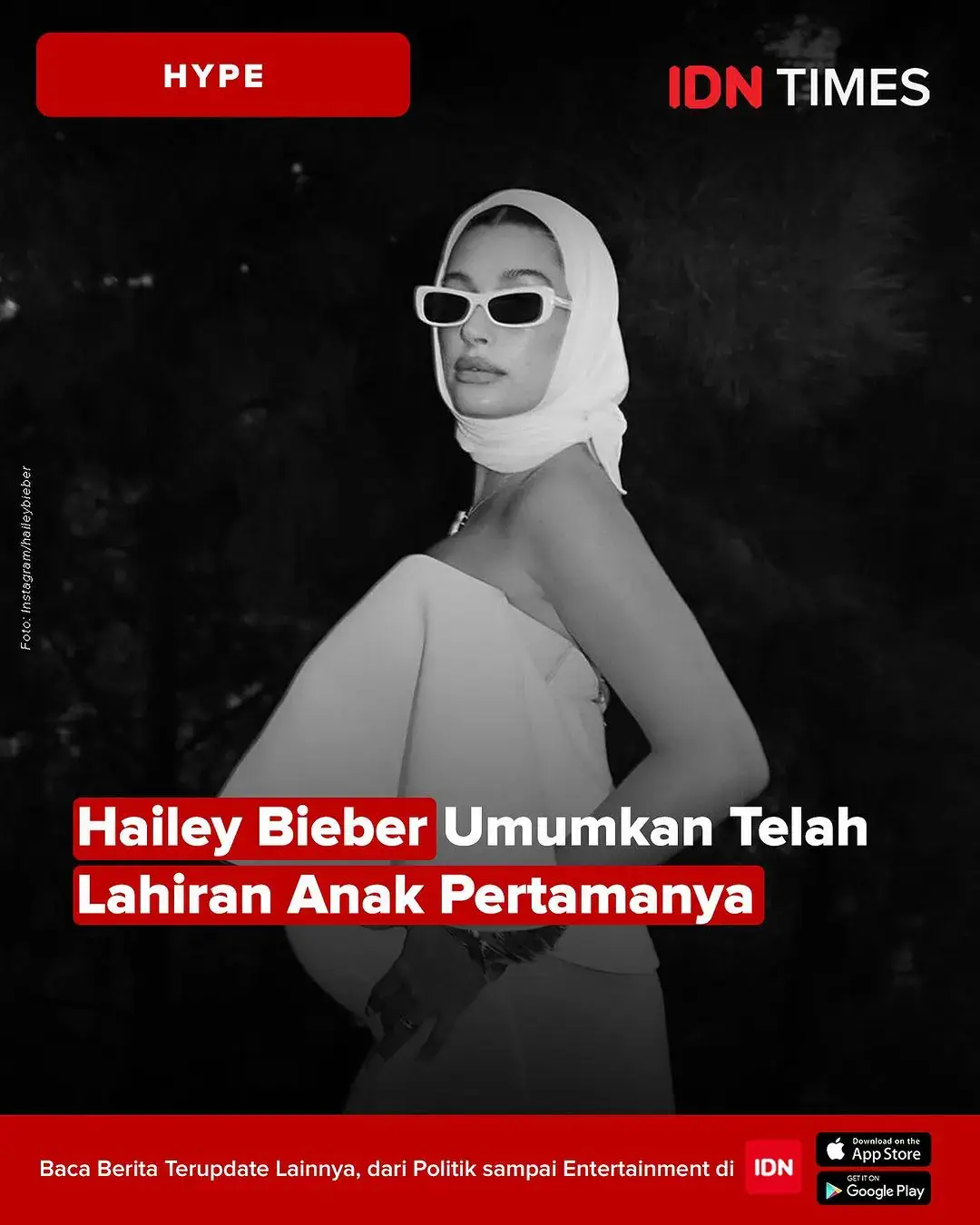 Berita bahagia datang dari pasangan Hailey dan Justin Bieber. Dalam unggahan terbarunya di Instagram, Justin Bieber mengonfirmasi jika sang istri, Hailey telah melahirkan anak pertama mereka. “WELCOME HOME JACK BLUES BIEBER,” tulis Justin dalam postingan Instagram yang diunggah 23 Agustus 2024 waktu Amerika. Congrats Hailey and Justin!🤍😍🥳🫶🏼 Artikel IDN Times sekarang bisa dibaca di IDN App lho, download sekarang di Google Play & App Store!    Temukan info TERBARU lainnya: @IDNTimes.Video @IDNTimes.Korea @IDNTimes.Community @IDNTimes.Hype @Duniaku_com @Popbela_com @Popmama_com⁣ @Yummy.IDN @Fortune.IDN  ⁣  ⁣#IDNTimes #SuaraMillennial #DiversityisBeautiful #Trending #Viral #IDNTimesHype #justinbieber #haileybieber #justinbluesbieber