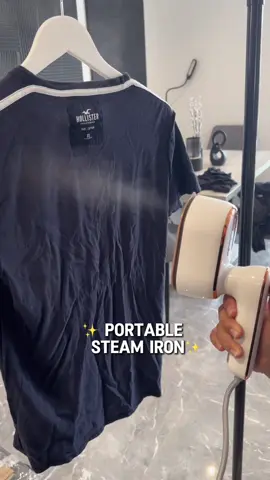 Look at this portable steam iron! #steamiron #portableironsteamer #portablesteamer #tiktokmademebuyit 