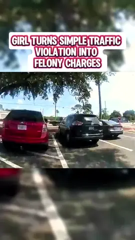 Girl Turns Simple Traffic Violation Into Felony Charges Part 1 #cops #copsoftiktok #policeofficer #vairal