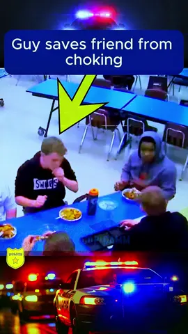 Guy saves friend from choking