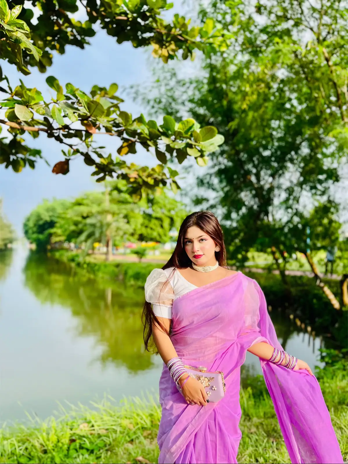 💜#purple #foryou #fyppp #saree #pic #fy #friday #foryoupage 