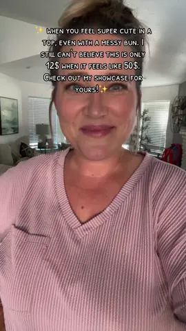 I can’t add the link to this post because of the song, but go to my showcase for this great quality shirt, for such an affordable price. I’m in love and I know you will be too!  #fashion #cozy #cute #affordable #momtok 