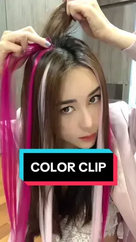 COLOR CLIP HIGHLIGHT 😍 #wig #wigs #lacewig #wiglace #colorclip #wignatural #wigpanjang #wigindonesia #lacewiginstall #wiginstall #akemihair #marcellashairclip #hairclip #hairclipwarna #WIBGAJIAN