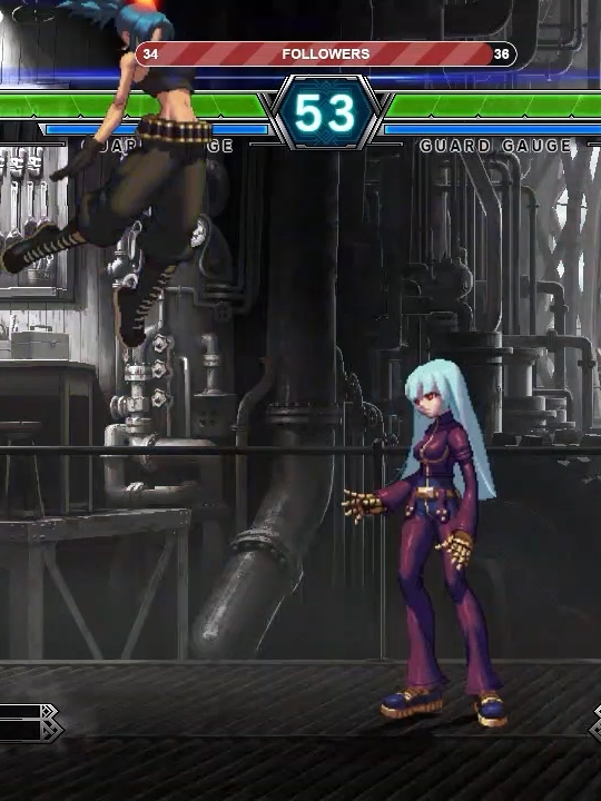 Kula vs Leona (Parte 2) #kula #kuladiamond #leona #leonaheidern #thekingoffihgters #thekingoffightersxiii #fightinggame