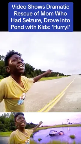 Video Shows Dramatic Rescue of Mom Who Had Seizure, Drove Into Pond with Kids: 'Hurry!'