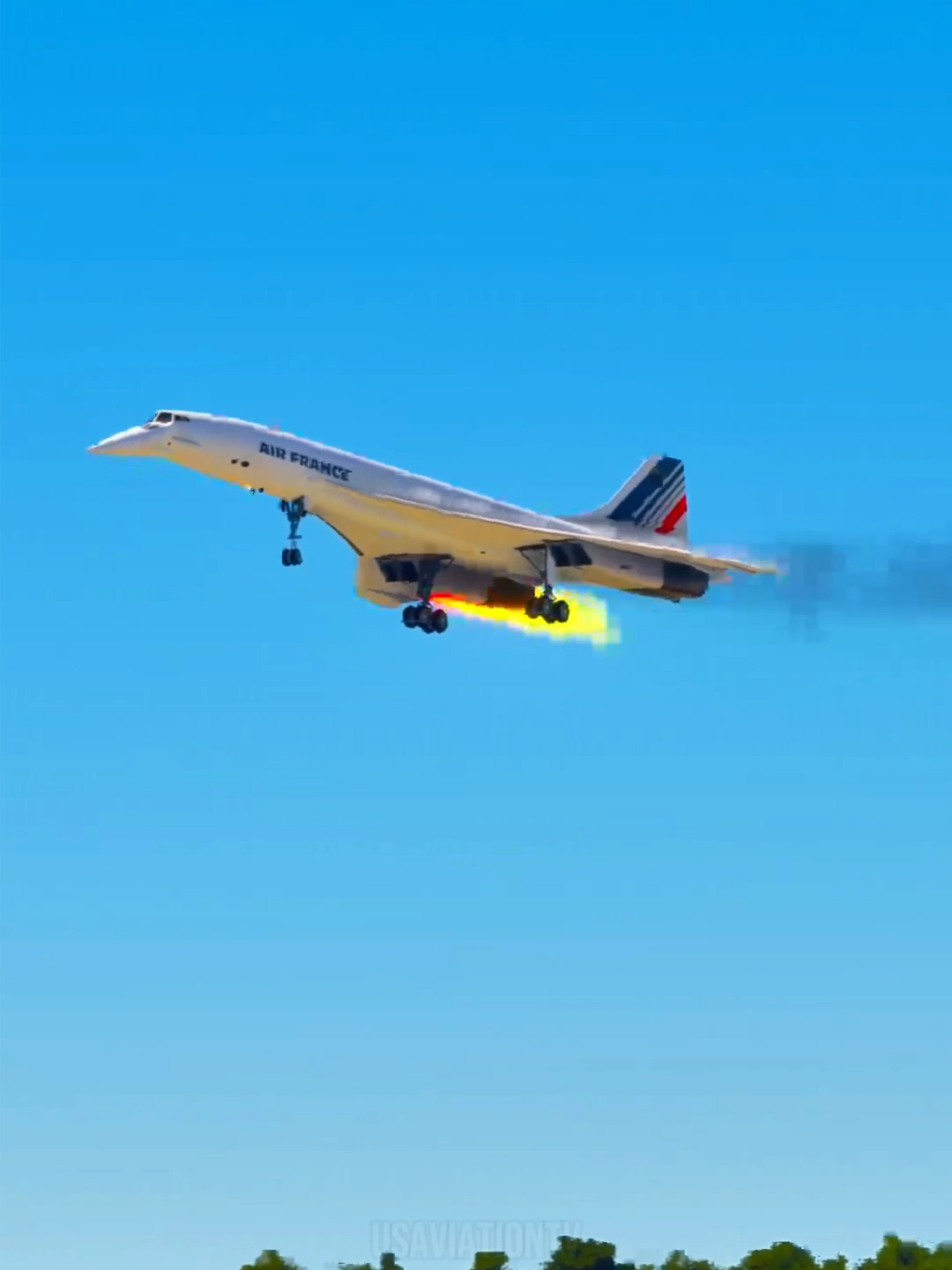 Dangerous Concorde Engine FIRE emergency landing #MSFS2020 #concorde #emergency #foryoupage #aviation #usa ©️USAviationTV