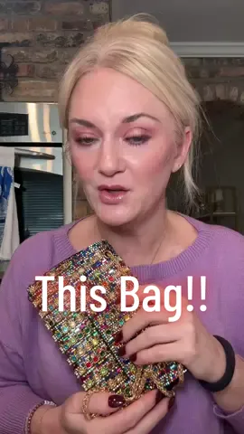 A festive little bag for only $22! Perfect for a night out or holiday parties! #bag #purse #sparklybag 