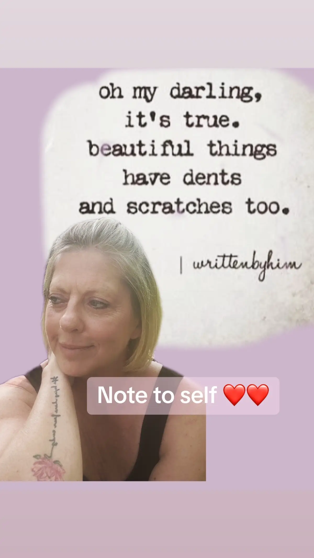 Note to self, yoh may have drbts abd scratchs , it tells your story , your story of #determination ,#inperfection #grit #grace #overcomingobstacles #autoimmunedisease #chronicillnessawareness 