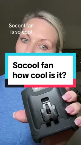 This Socool portable fan is so cool, not only is it a very cool portable fan but its a portable phone charger as well. 