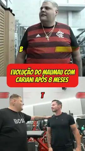 Evolução do Maumau no projeto com Cariani após 8 meses de projeto. Evoluiu ou não? #maumauzk #academia #musculação #treino 