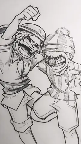 you can't tell me shanks and buggy weren't absolutely terrified of garp #onepiece #fanart #onepieceart #goldroger #rayleigh #monkeydgarp 