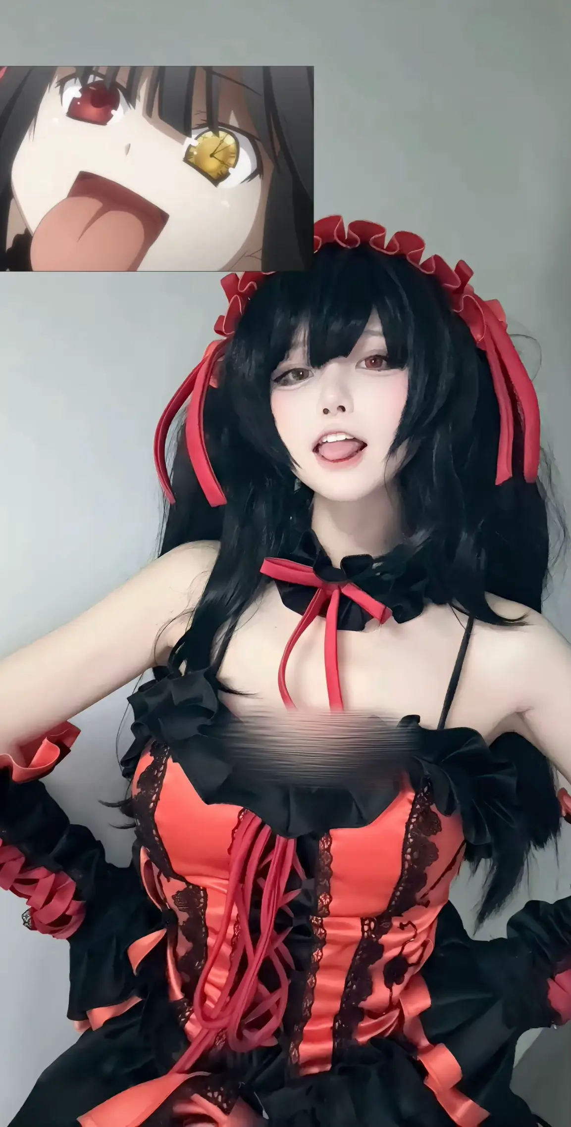 模仿几个最喜欢的表情^^ #时崎狂三 #cos #约会大作战 展开#kurumi 