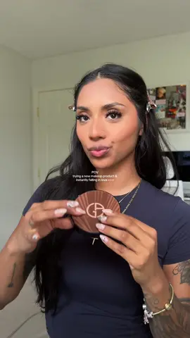 You see how it was giving bronzy & not muddy, very cutesy 💕The best feeling >>> @Armani beauty 💋 #fyp #MakeupRoutine #makeuptutorial #bronzer #armanibeauty 
