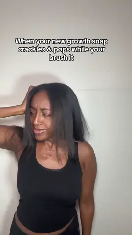 Thats when I know its slick back bun time 🥲. #haircare #blackhaircare #relaxedhair #naturalhair #straightnaturalhair #newgrowth #edges #silkpress #silkpressnaturalhair #relatable 