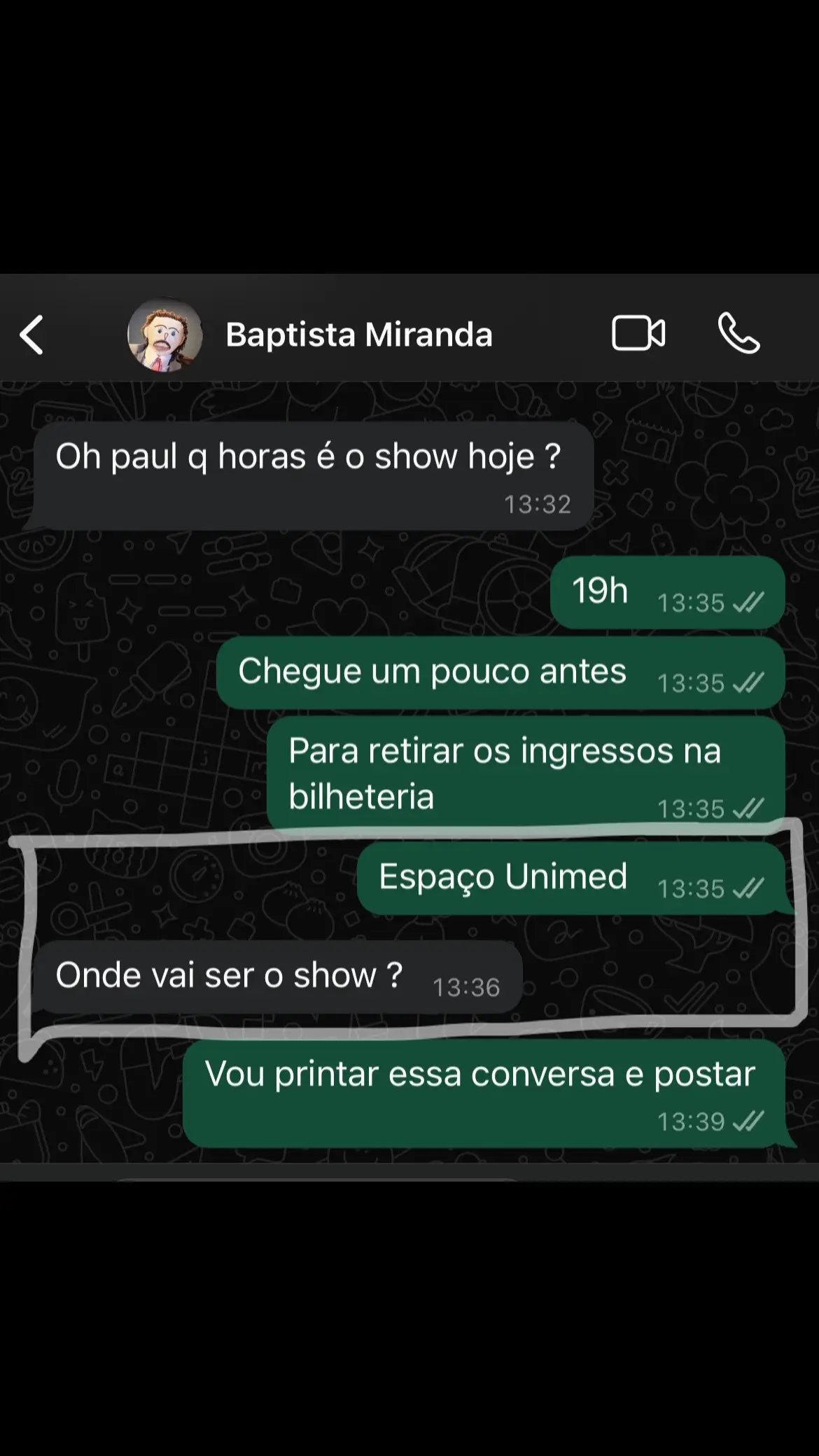 Eu exijo um duplo salário pra continuar trabalhando com @Baptista Miranda 