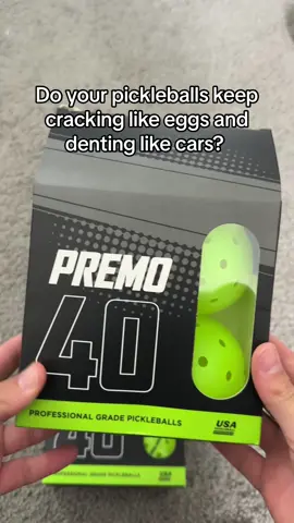 Do your pickleballs keep cracking like eggs? #pickleball #pickleballtiktok #pickleballislife 