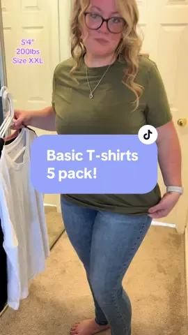 These T-shirts get me compliments every time I wear them. Dress them up, dress them down—can’t go wrong 👌🏻 🤍🩷🩶💚🖤 #tshirts #teeshirts #womenstyle #womensfashion #falldealsforyou #spotlightfinds #spotlightfashion #fallfreshness #tiktokshopfyp #tiktokshopviral  Womens tshirts Basic round neck shirt  Solid short sleeve tshirts 