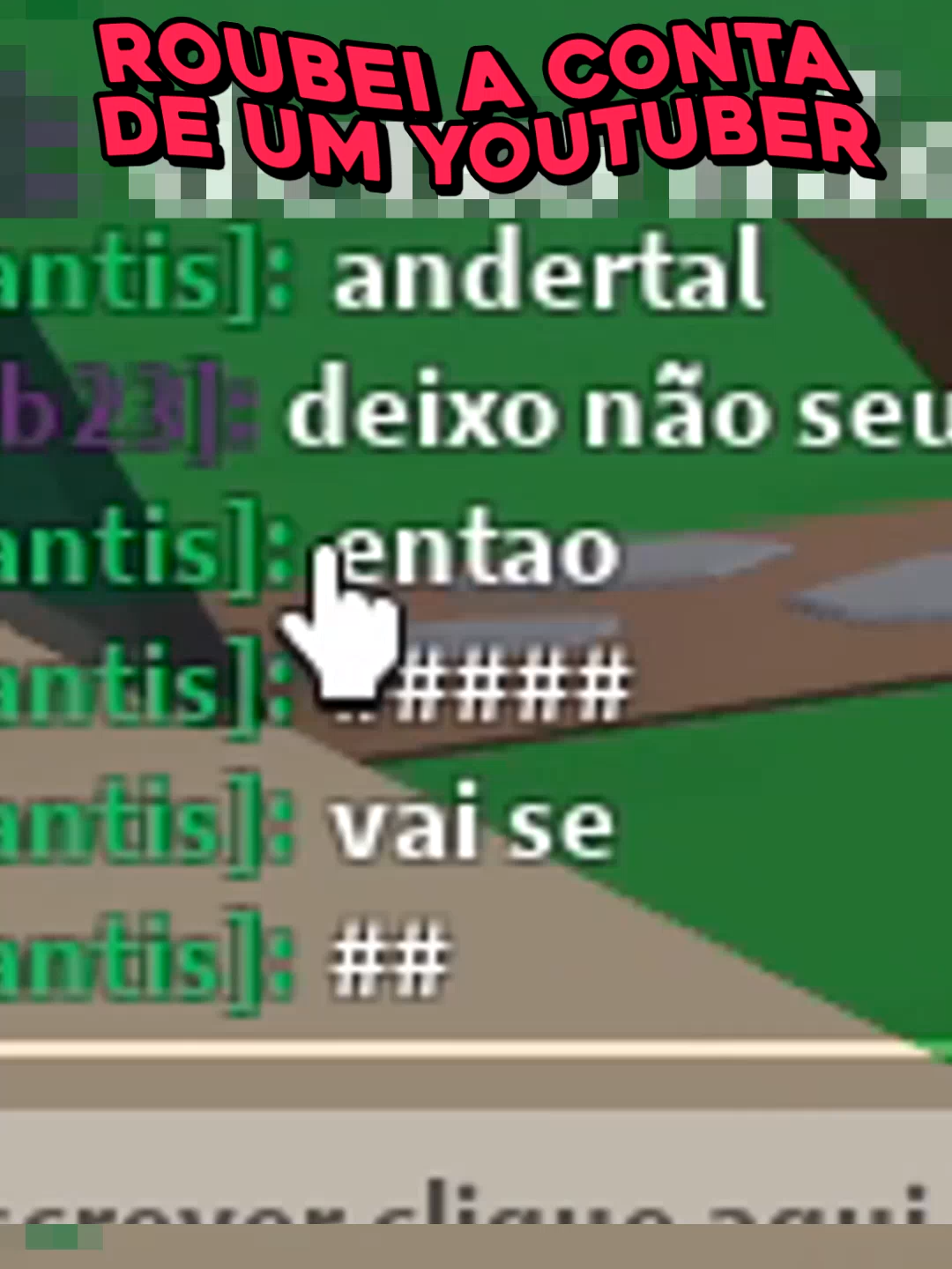 roubei a conta de um youtuber.. #roblox #shorts #shortsvideo