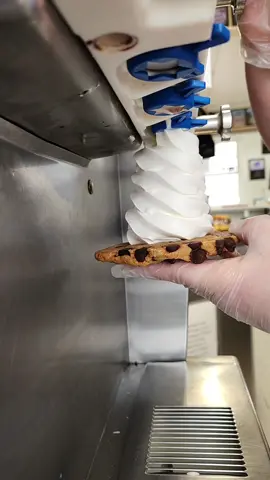 Monster Cookie Ice Cream Sandwich #large #softserve #icecream #softserveicecream #joesdairybar #joesdairybarandgrill #vanilla #yum #cookie #cookiesandwich #monstercookie #icecreamsandwich #chocolatechips 