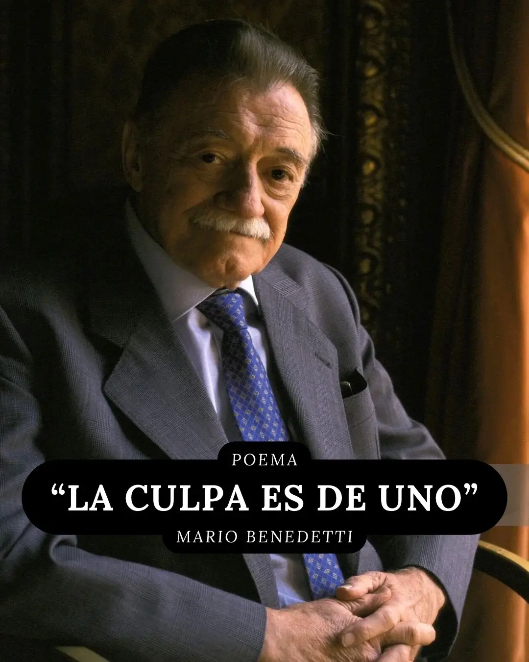 #laculpaesdeuno #mariobenedetti #poesiaenespañol #poemadeamor #poemas #poesiauruguaya #poesialatinoamericana 