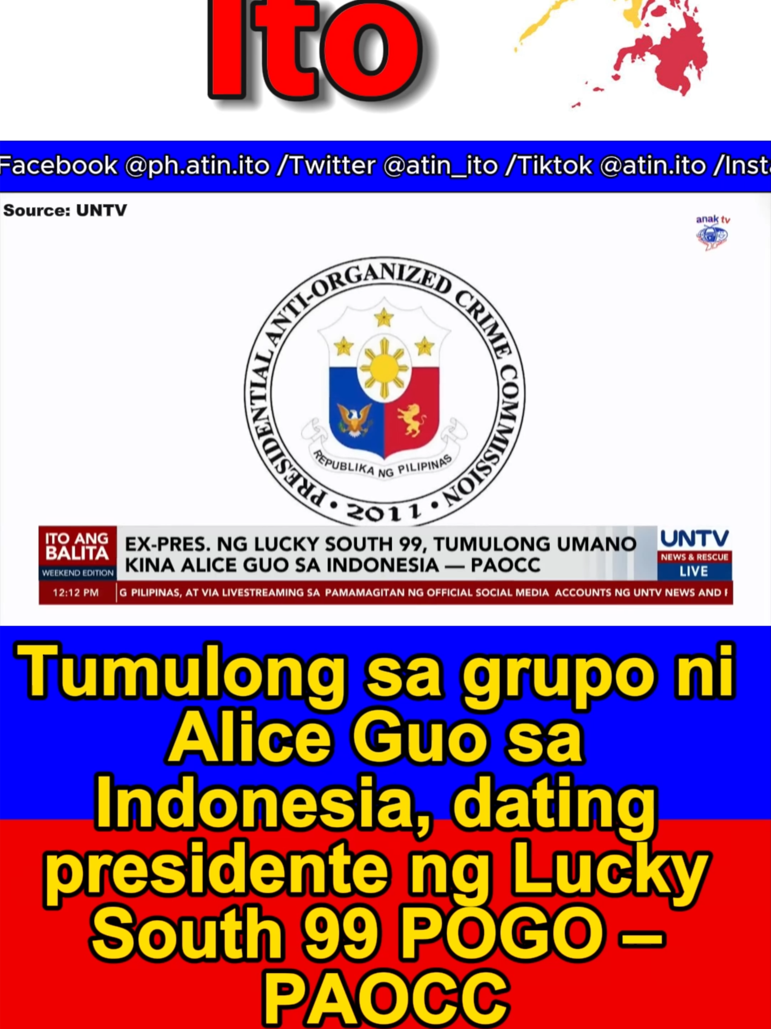 Tumulong sa grupo ni Alice Guo sa Indonesia, dating presidente ng Lucky South 99 POGO – PAOCC #atinito #pilipinotayo #bagongpilipinas #aliceguo #pilipinas #philippines #philippinegovernment #bir#fyp #fypシ゚ #trending