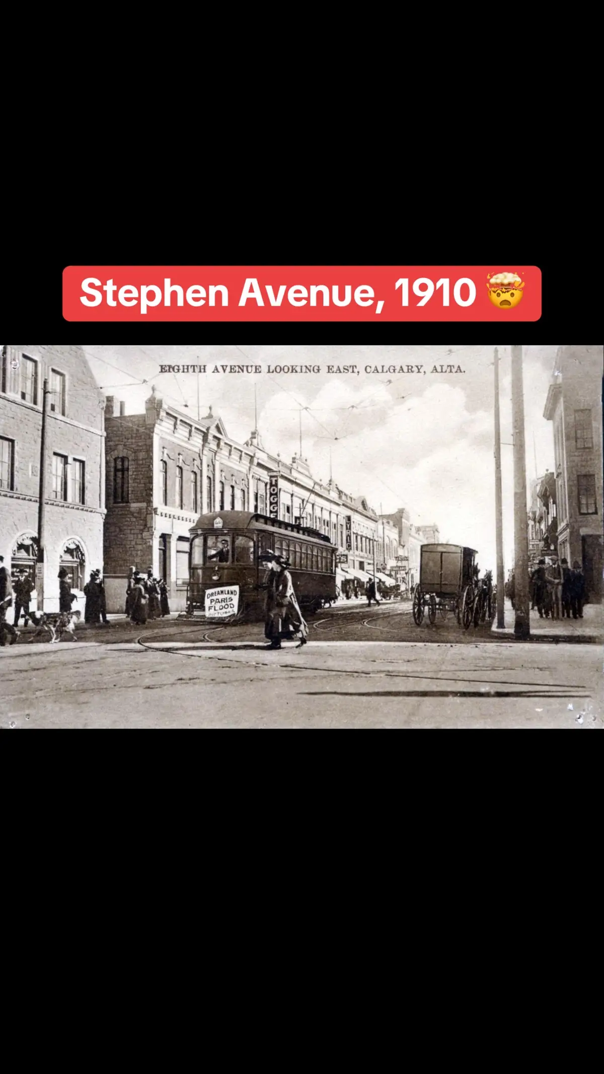 8 Avenue downtown over 114 years ago 😳🤯 Credit📽️: The Prairie Towns Postcard Collection  Follow @nmgcalgary for more Calgary content. DM us your videos/photos to be featured on the page‼️ #calgary #yyc #canada #alberta #yycliving #yycnow #calgarylife #yyclife #yyclocal #calgarybuzz #yycevents #calgaryliving #yycbuzz