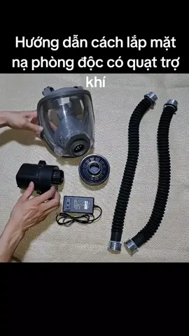 hướng dẫn cách lắp mặt nạ phòng độc có quạt trợ khí. hôm.nay sẽ được tặng kèm 01 bộ đồ đi phun nhé mọi người #CapCut #chupanh #viralvideo #matnaphongdoc #thuoctrusau #Baoholaodong #matnaphongdocphunthuoc 