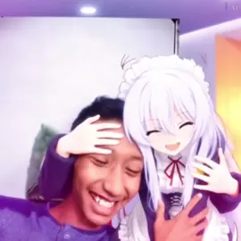 istrinya jadi nyata wkwkwkwk, mau tutor buat cara pelukan sama karakter anime? atau mau aku buatin? #anime #hug #elaina 