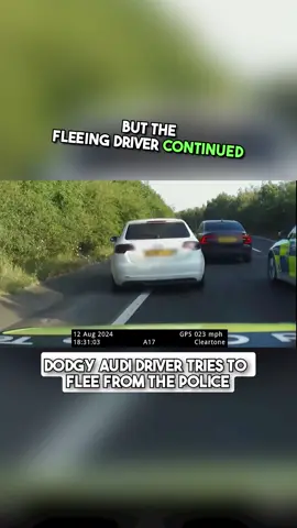 #police chase the driver of an Audi and end up PIT'ing the fleeing driver. The unmarked Volvo police car did a great job of stopping the Audi. Most decent minded people stop when they see police lights behind them, but not this dodgy driver! Thanks to the great work of the police, a carwreck was avoided and nobody was injured! #policeofficer #policechase #policeoftiktok