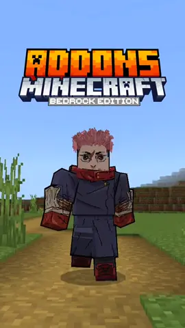 Deixa o like e marca um amigo pra você amassar no x1 #Minecraft #bedrock #mcpe #addon #mod #anime #jjk 