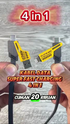 Kabel data multifungsi, bisa untuk iphone , charger Android , kabel data fastcharging 65 watt 4 in 1 jaspan   #kabeldata4in1  #kabeldatafastcharging  #kabeliphone 